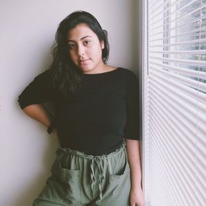 Black long sleeve top